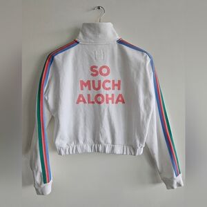 Billabong White Sweatshirt with Logo Patch